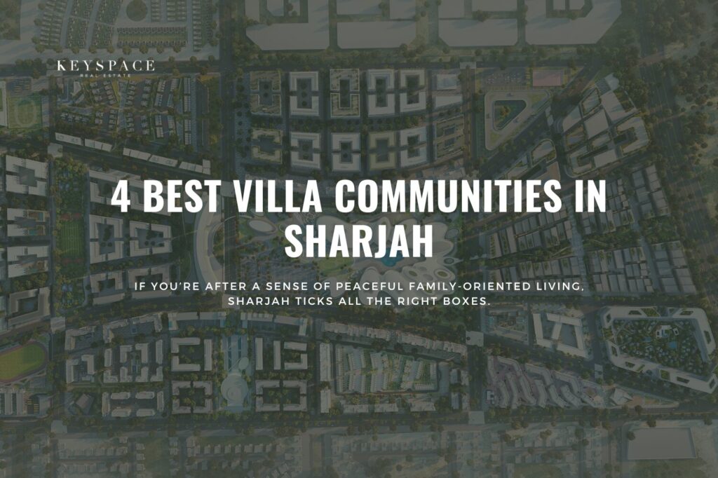 cover banner for 4 best villa communities in sharjah