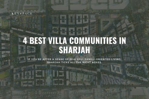 cover banner for 4 best villa communities in sharjah