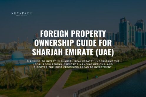 cover banner for blog post Foreign Property Ownership Guide for Sharjah Emirate (UAE)