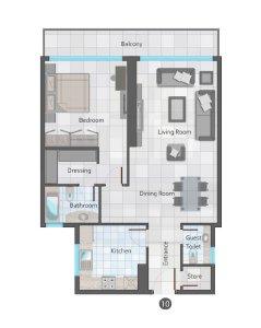 1 bedroom type 10 1