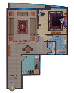 1 bedroom type 7a 1