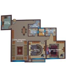 2 bedroom type 1 2