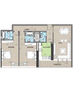 2 bedroom type a 4