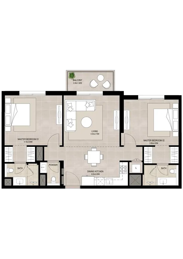 2br total 935sqft suite 878sqft balcony 57sqft.jpg