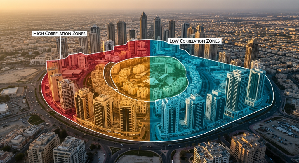high and low correlation